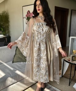 Alternative view of ورزان - جلابية جاكار بنقشات مع بشت