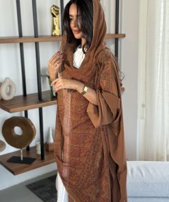 عزة المتميزة - عباية الحرير البني٣