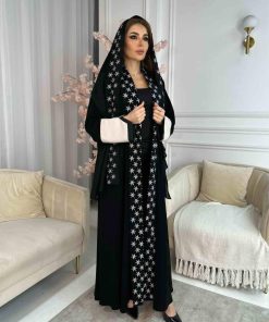 Alternative view of عزة المتميزة - عباية نجمة السوداء