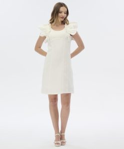 افورا - فستان اوف وايت أنيق