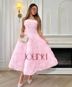 جولينا - فستان سهرة وردي