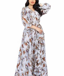 Alternative view of تريجر آيلاند - فستان طويل مشجر بنقشة من الزهور