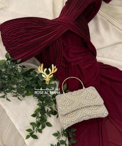 روز المها - فستان استرتش مرد حركة بالصدر