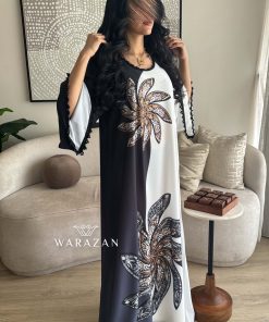 ورزان - جلابية أنيقة بتطريز فصوص