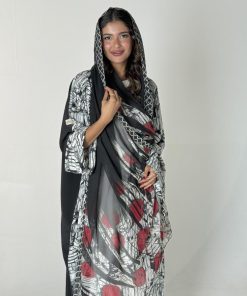 عزة المتميزة - عباية الحرير الابيض