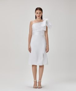 افورا  - فستان بوردة على الكتف