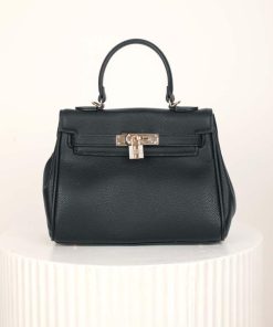 Alternative view of أوبرا فاشن - شنطة لون اسود مصنوعة من الجلد الفاخر