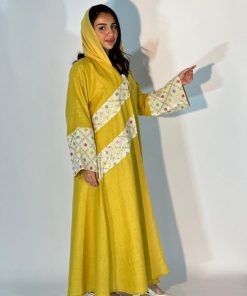 Alternative view of مارينا للعبايات - عبايت دلال لون ليموني كركمي