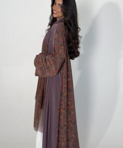 عزة المتميزة - عباية الحرير موف2