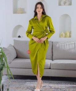 Alternative view of بينوش  - فستان ساتان لف