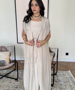 Alternative view of ورزان - جلابية ناعمة بقصة كاب للمناسبات الخاصة