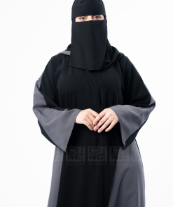 دار امتنان - عباية أوليفيا الصيفية كلوش رمادية أنيقة- 1390