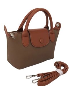 أوبرا فاشن - شنطة نسائي جلد فاخر لون كاكي حجم صغير