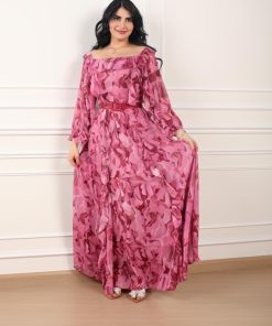 Alternative view of أوبرا فاشن - فستان مشجر لون زهري