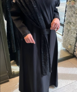 جواهر - عباية سودة شكل أكتاف 0123456