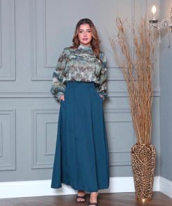 Alternative view of أوبرا فاشن - بلوزة مشجرة اكمام طويلة وبقبضة