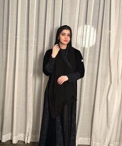 مارينا للعبايات - عباية" اشجان "اسود و كحلي