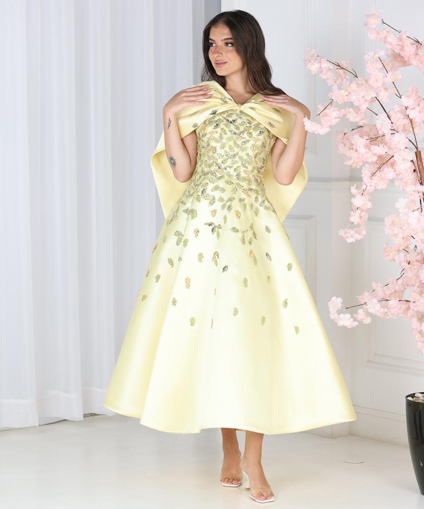 Alternative view of تريجر آيلاند - فستان ميكاتو كلفه مطرزورق