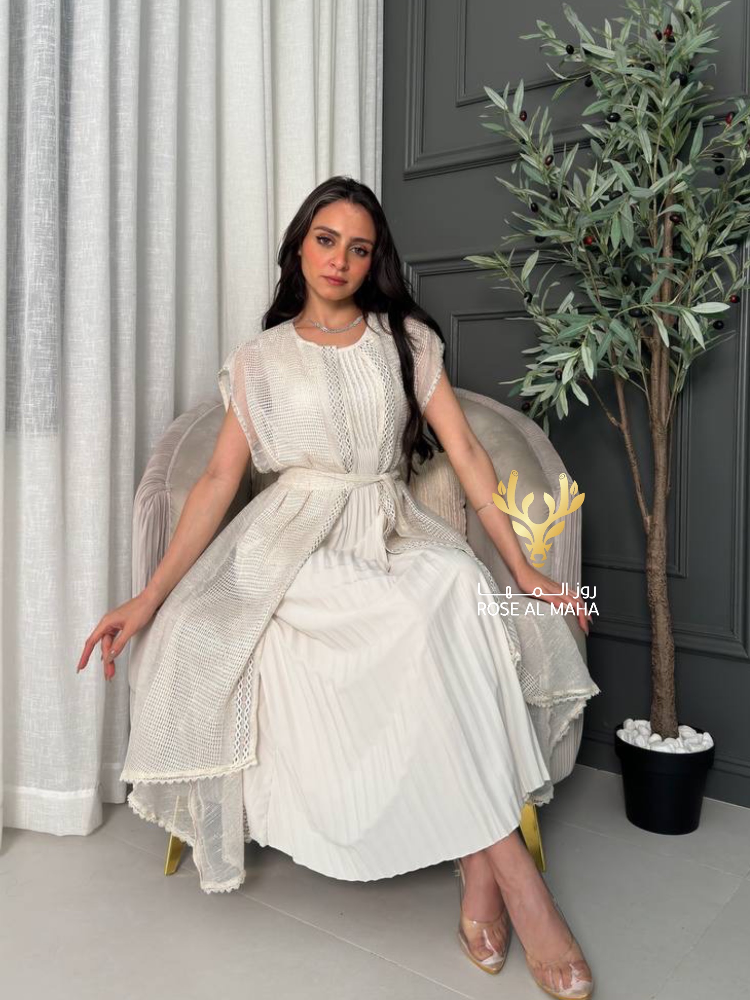 روز المها - فستان ناعم قطعتين - Image 3