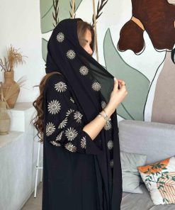 عزة المتميزة - عباية سدايم تطريز ذهبي