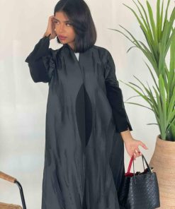 Alternative view of عزة المتميزة - عبايه فخمه بالجاكار اسود