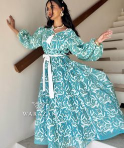 Alternative view of ورزان - جلابية راقية مع حزام