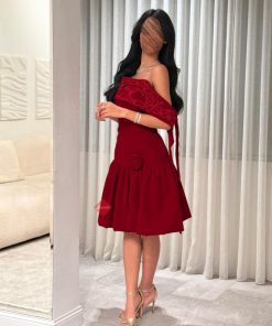 Alternative view of بينوش  - فستان ناعم بقصه اوف شولدر