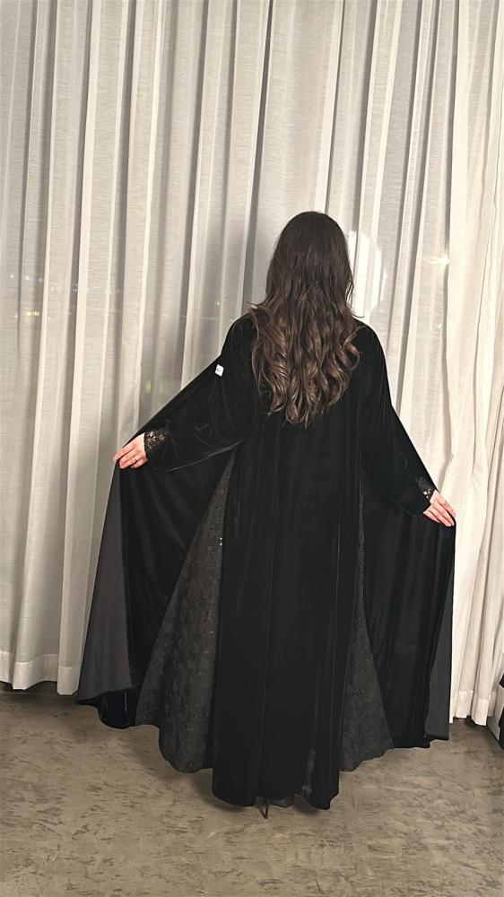مارينا للعبايات - عبايه "نرجس"اسود - Image 3