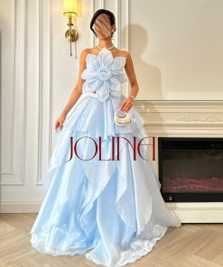 Alternative view of جولينا - فستان سماوي قطعتين سهرة