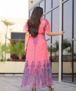 Alternative view of أوبرا فاشن - جلابية شيفون بيور مع بطانة داخلية بتصميم فاخر