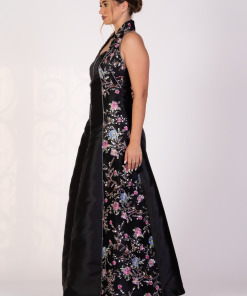 Alternative view of تريجر آيلاند - فستان طويل ميكادو بياقة هالتر