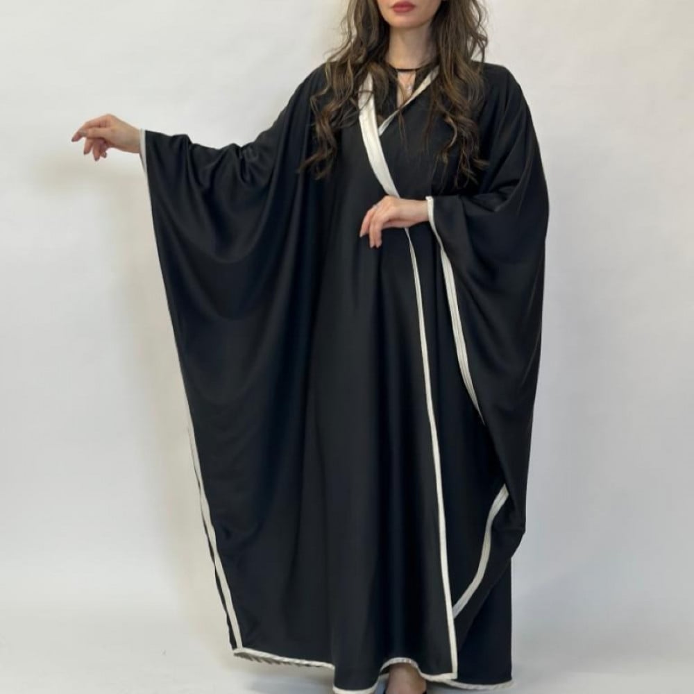 مارينا للعبايات - عباية بشت دبل فيس حرير - الصورة 5