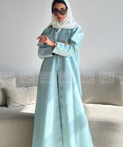 Alternative view of دار امتنان - عباية صيفية مع طقم تحت العباية باللون السماوي - 1414