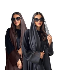 دار امتنان - بكج عبايتين بلاك بيري A-Line بتصميم أنيق ومريح- 1561