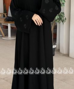 الفيروز - عباية بلسم ورود أسود