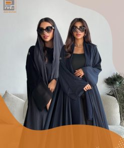 دار امتنان - بكج عبايتين عباية يومية أنيقة و عباية حراير الكحلية- 1553