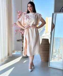 أوبرا فاشن - فستان ميدي قماش ستان حرير