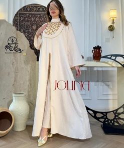 جولينا  - جلابية لون بيج