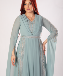 Alternative view of تريجر آيلاند - فستان شيفون بأكمام طويلة