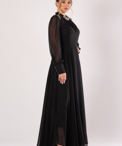 Alternative view of تريجر آيلاند - فستان ناعم باكمام شيفون طويله