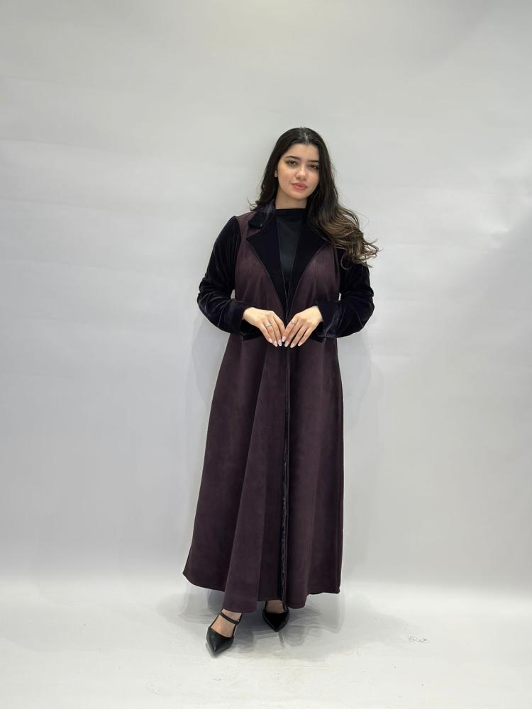 مارينا للعبايات - عباية رونق عنابي - الصورة 2