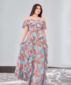 أوبرا فاشن - فستان مشجّر بإطلالة جذابة