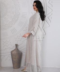 Alternative view of ورزان - جلابيه لينن مربعات