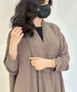 مارينا للعبايات - عباية كلوش لون بني فاتح