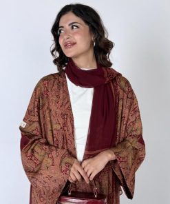 عزة المتميزة - حرير برغندي ياقوت