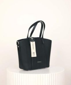 أوبرا فاشن - شنطة ماركه كريسبيلا لون اسود مصنوعة من الجلد المنقوش