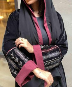 Alternative view of عزة المتميزة - عباية شتوي قطيفة سلاسل