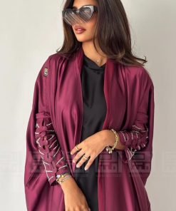 Alternative view of دار امتنان - عباية عيد مارونية فاخرة بتصميم ربع بشت وأكمام مطرزة- 1359