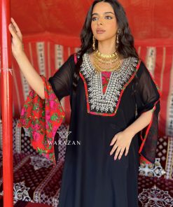 Alternative view of ورزان - جلابية ملكية بتطريز يدوي