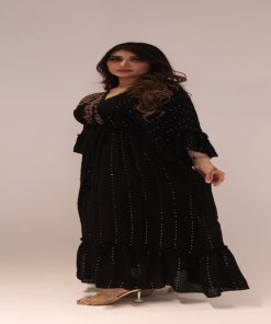 Alternative view of تريجر آيلاند - فستان بتطريز على الصدر وترتر